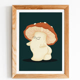 Mushroom Red Art Print