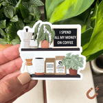 coffee and plant magnet