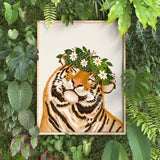 Smiley Tiger Art Print