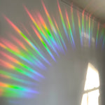 rainbow created from suncatcher 