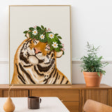 Smiley Tiger Art Print
